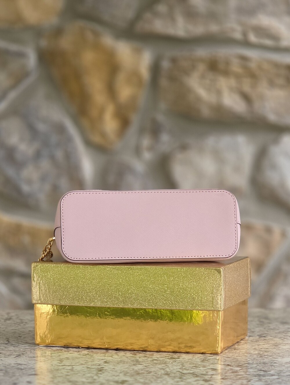 Michael Kors Large Pink Cosmetic Pouch - Picture 4 of 11